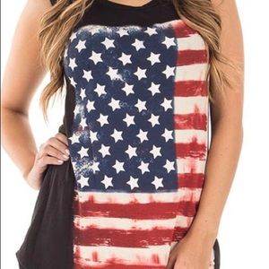 ✨brand new American flag shirt